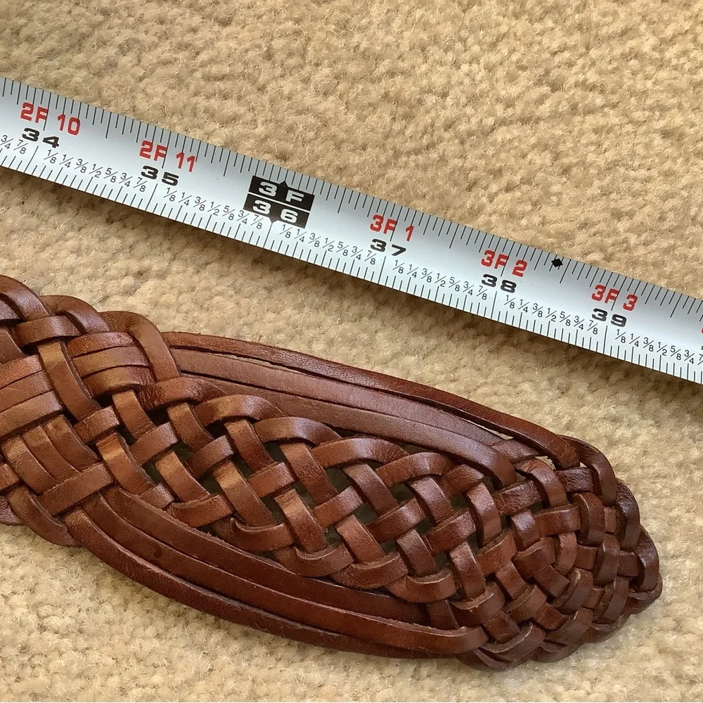 Another Line Inc braided genuine leather belt L